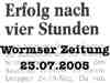 Wormser Zeitung 23.07.2005